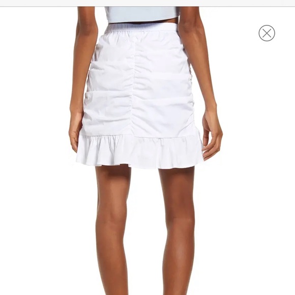 Open Edit Ruched Ruffle Mini Skirt NWT - Picture 3 of 8